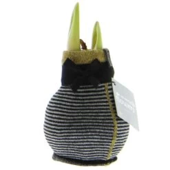 Bulbe D'amaryllis Dans Les Chaussettes D'hiver "fashion Elegant" Rayé Noir Et Gris