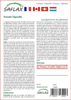 Kit De Culture - Tomate Tigerella - 10 Graines - Lycopersicon Esculentum -Flora Soldes 64064139cf1d13.09091706