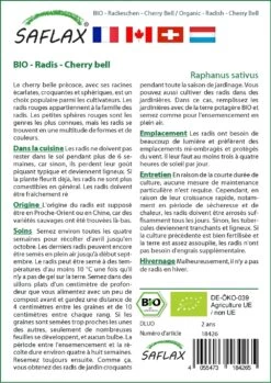Kit De Culture - Bio - Radis - Cherry Bell - 100 Graines - Raphanus Sativus 11 Kit De Culture - Bio - Radis - Cherry Bell - 100 Graines - Raphanus Sativus -Flora Soldes 640641a64fa233.87382338