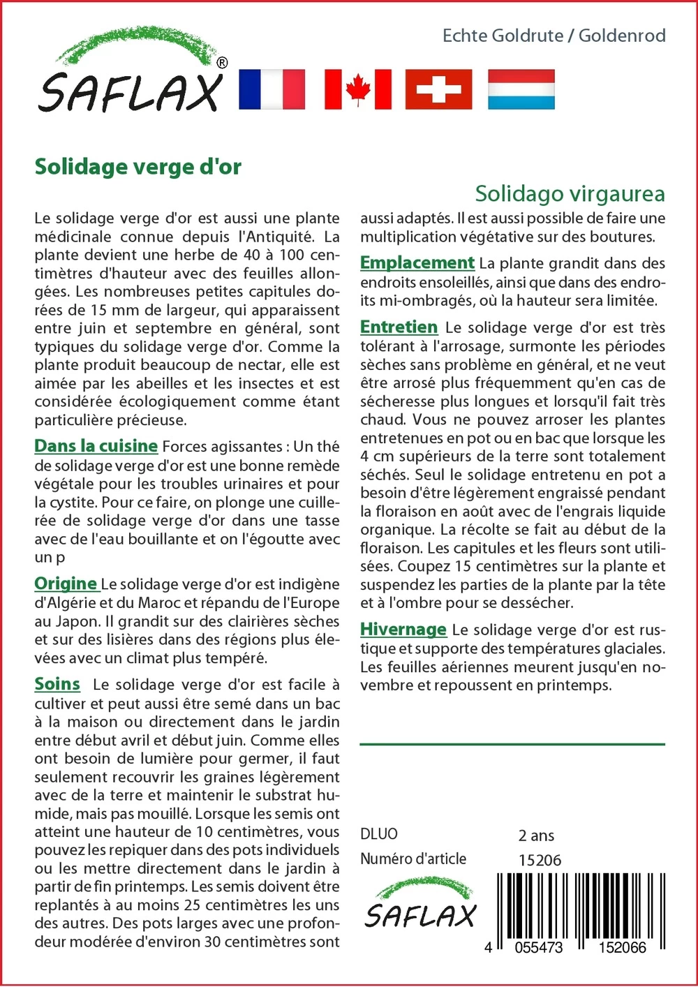 Kit De Culture - Solidage Verge D'or - 100 Graines - Solidago Virgaurea 5 Kit De Culture - Solidage Verge D'or - 100 Graines - Solidago Virgaurea - Image 3