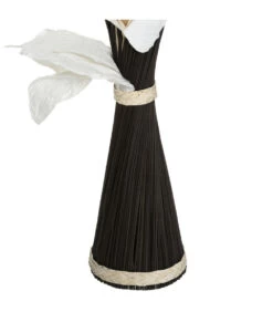 ATMOSPHERA Fagot De Fleurs Et Tiges Séchées Blanc Et Noir D. 36 X H. 100 Cm -Flora Soldes 64821bbb56ae32.08952983