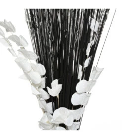 ATMOSPHERA Fagot De Fleurs Et Tiges Séchées Blanc Et Noir D. 40 X H. 150 Cm -Flora Soldes 648229d6240700.50926561