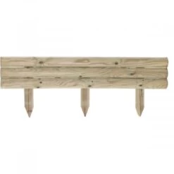 Bordure Droite - Retenue De Terre Traverse En Bois - 110xH.40 Cm