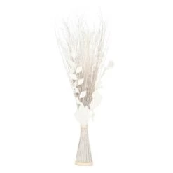 ATMOSPHERA Fagot De Fleurs Et Tiges Séchées Blanc Et Naturel D. 36 X H. 100 Cm -Flora Soldes cf17f4433c913238